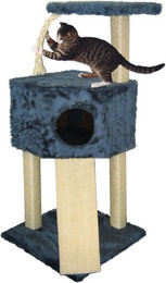 Produktbild von Cat Dream Kratzbaum Eckmodell aus Holz Blau 40x40x112 cm
