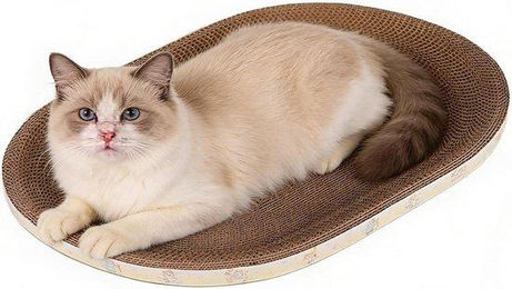 Cat Krabbe Cat Tree Cottage Möbelschutz für Katzen aus atmungsaktivem Karton 43x26x5,5 cm – Bild 1 von 1