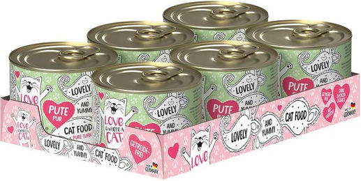 Cat Love Katzenfutter Pute pur monoprotein für Haut und Fell sowie Verdauung 1200g – Bild 1 von 3