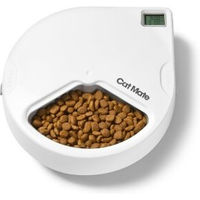 Produktbild von Cat Mate C300 Automatischer Futterautomat für Katzen und kleine Hunde mit digitalem Timer, Weiß - 990 g