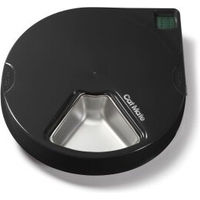 Produktbild von Cat Mate C500 Futterautomat für Katzen mit 5 Mahlzeiten und Edelstahlnapf-Einsätzen Grau