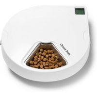 Produktbild von Cat Mate Futterautomat C500 mit 5 Mahlzeiten und Edelstahlnapf-Einsätzen Weiß
