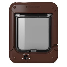 Cat Mate Katzenklappe 358 mit 4-Wege-Verriegelung aus Kunststoff in Braun - 1 Stk. – Bild 1 von 4