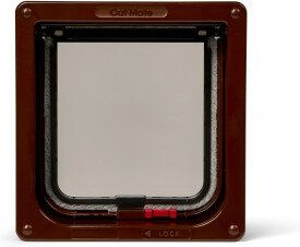 Cat Mate Katzenklappe mit Magnetverschluss und Türeinsatz Braun aus Kunststoff – Bild 1 von 12