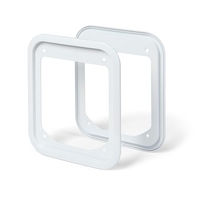 Produktbild von Cat Mate Katzenklappen-Adapterkit für PVC- und Metalltüren in Weiß