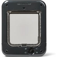 Produktbild von Cat Mate Microchip Katzenklappe mit 4-Wege-manueller Verriegelung grau wasserdicht