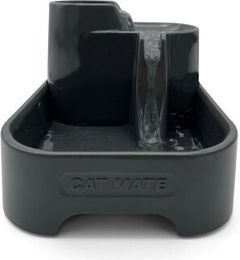 Cat Mate Trinkbrunnen für Katzen mit drei Ebenen aus Kunststoff in Grau - 2 l – Bild 1 von 3