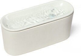 Cat Mate USB-Keramik-Trinkbrunnen für Katzen und kleine Hunde mit 800 ml Fassungsvermögen, Hellgrau – Bild 1 von 5