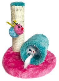 CAT&RINA Kratzbaum und Spielplattform MiniPark für Katzen, mehrfarbig, 24 x 20 x 22 cm – Bild 1 von 1
