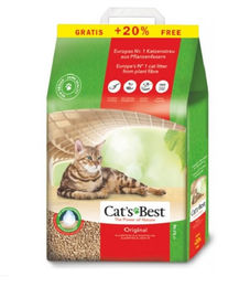 Cat's Best Original Katzenklumpstreu unparfümiert 12 l - 10 l – Bild 1 von 2