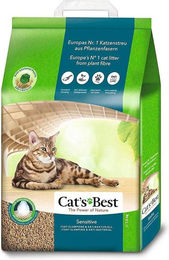 Cat's Best Sensitive Katzenstreu unparfümiert aus Holzfasern 20 l - 20 l – Bild 1 von 13