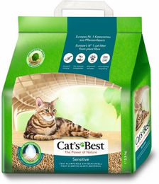 Cat's Best Sensitive Katzenstreu unparfümiert aus Holzfasern 8 l - 2,9 kg – Bild 1 von 13