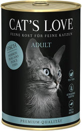 Cat's Love Fisch Pur Katzenfutter Adult Getreidefrei 6x400g - 6 x 400 g – Bild 1 von 2