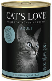 Produktbild von Cat's Love Fisch Pur Katzenfutter Adult Getreidefrei 6x400g