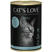Produktbild von Cat's Love Fisch Pur Katzenfutter Adult Getreidefrei 6x400g