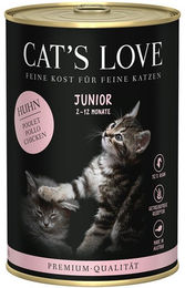 Cat's Love Junior Katzenfutter Huhn getreidefrei 6x400g – Bild 1 von 3