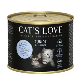 Cat's Love Junior Katzenfutter Kalb 6x200g – Bild 1 von 2