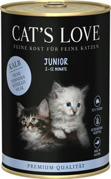 Cat's Love Junior Kitten Nassfutter Kalb Pastete mit hohem Fleischanteil 6 x 400 g - 6 x 400 g – Bild 1 von 3