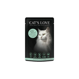 Cat's Love Katzen Nassfutter Adult Pute Pur Stückchen in Gelee getreidefrei 12 x 85 g - 12 x 85 g – Bild 1 von 8