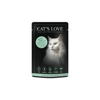 Produktbild von Cat's Love Katzen Nassfutter Adult Pute Pur Stückchen in Gelee getreidefrei 12 x 85 g - 12 x 85 g