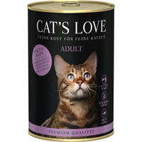 Produktbild von Cat's Love Katzen Nassfutter Fisch & Huhn Adult Stückchen in Sauce getreidefrei 6 x 400 g - 6 x 400 g