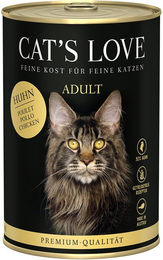Cat's Love Katzen Nassfutter Huhn Pur Stückchen in Sauce Getreidefrei Ohne Zucker 6 x 400g - 6 x 400 g – Bild 1 von 2