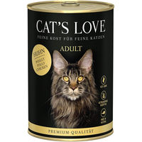 Produktbild von Cat's Love Katzen Nassfutter Huhn Pur Stückchen in Sauce Getreidefrei Ohne Zucker 6 x 400g - 6 x 400 g