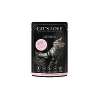 Produktbild von Cat's Love Katzen Nassfutter Junior Huhn Stückchen in Gelee 12 x 85 g - 12 x 85 g