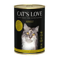 Produktbild von Cat's Love Katzen Nassfutter Kalb & Truthahn Stückchen in Sauce Getreidefrei Adult 6 x 400 g - 6 x 400 g