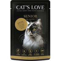 Produktbild von Cat's Love Katzen Nassfutter Senior Ente Getreidefrei 12x85g - 12 x 85 g