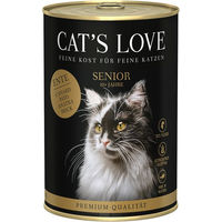 Produktbild von Cat's Love Katzen Nassfutter Senior Ente Stückchen in Sauce getreidefrei ohne Zucker 6 x 400g - 6 x 400 g