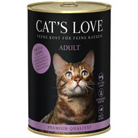 Produktbild von Cat's Love Katzenfutter Fisch und Huhn Pur für erwachsene Katzen getreidefrei 6x400g