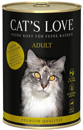 Cat's Love Katzenfutter Kalb und Truthahn Pur getreidefrei für erwachsene Katzen 6x400g – Bild 1 von 3