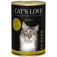 Produktbild von Cat's Love Katzenfutter Kalb und Truthahn Pur getreidefrei für erwachsene Katzen 6x400g