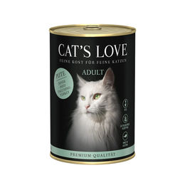 Cat's Love Katzenfutter Pute Pur für erwachsene Katzen getreidefrei 6x400g – Bild 1 von 2