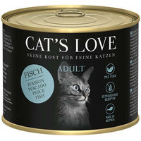 Produktbild von Cat's Love Nassfutter Fisch Pur mit Distelöl und Petersilie getreidefrei für erwachsene Katzen 6x200g
