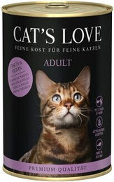 CAT'S LOVE Nassfutter für Katzen Adult Fisch und Huhn mit hohem Fleischanteil 6x400 g - 6 x 400 g – Bild 1 von 2