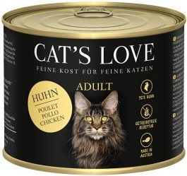 CAT'S LOVE Nassfutter für Katzen Adult Huhn 12x200 g – Bild 1 von 2