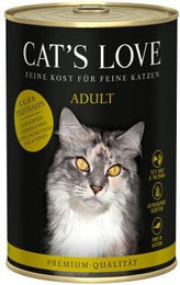 CAT'S LOVE Nassfutter für Katzen Adult Kalb und Truthahn mit hohem Fleischanteil 6x400 g - 6 x 400 g – Bild 1 von 2