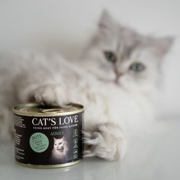 CAT'S LOVE Nassfutter für Katzen Adult Pute 6x200 g – Bild 1 von 3