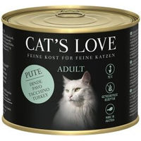 Produktbild von CAT'S LOVE Nassfutter für Katzen Adult Pute Monoprotein 24x200 g