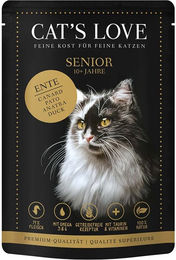 Produktbild von Cat's Love Nassfutter für Senioren Ente getreidefrei 12x85g