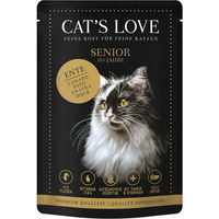 Produktbild von Cat's Love Nassfutter für Senioren Ente getreidefrei 12x85g