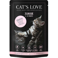 Produktbild von Cat's Love Nassfutter Junior Kitten Huhn mit hohem Fleischanteil 12x85g