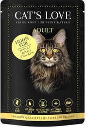 CAT'S LOVE Nassfutter Katze Adult Huhn Stückchen in Gelee 12x85 g - 12 x 85 g – Bild 1 von 2