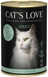 CAT'S LOVE Nassfutter Katze Adult Pute mit hohem Fleischanteil ohne Konservierungsstoffe 24x400 g - 24 x 400 g – Bild 1 von 2