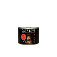 Produktbild von Cat's Love Nassfutter Katze Adult Rind Pur Getreidefrei Paté 6x200g - 6 x 200 g
