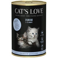 Produktbild von CAT'S LOVE Nassfutter Katze Junior Kalb 6x400 g - 6 x 400 g