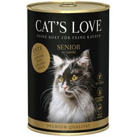 Produktbild von CAT'S LOVE Nassfutter Katze Senior Ente mit hohem Fleischanteil ohne Konservierungsstoffe 24x400 g - 24 x 400 g