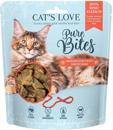 Cat's Love Pure Bites Gefriergetrocknete Leckerlis Rind für Katzen 40 g - 40 g – Bild 1 von 2